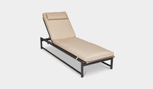 Load image into Gallery viewer, miami outdoor sunlounger charcoal and beige