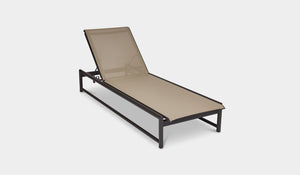 miami outdoor sunlounger charcoal