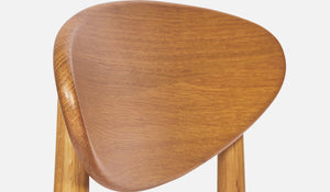 oak dining chair curved back