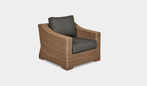 wicker 1 seater sofa  natural frame