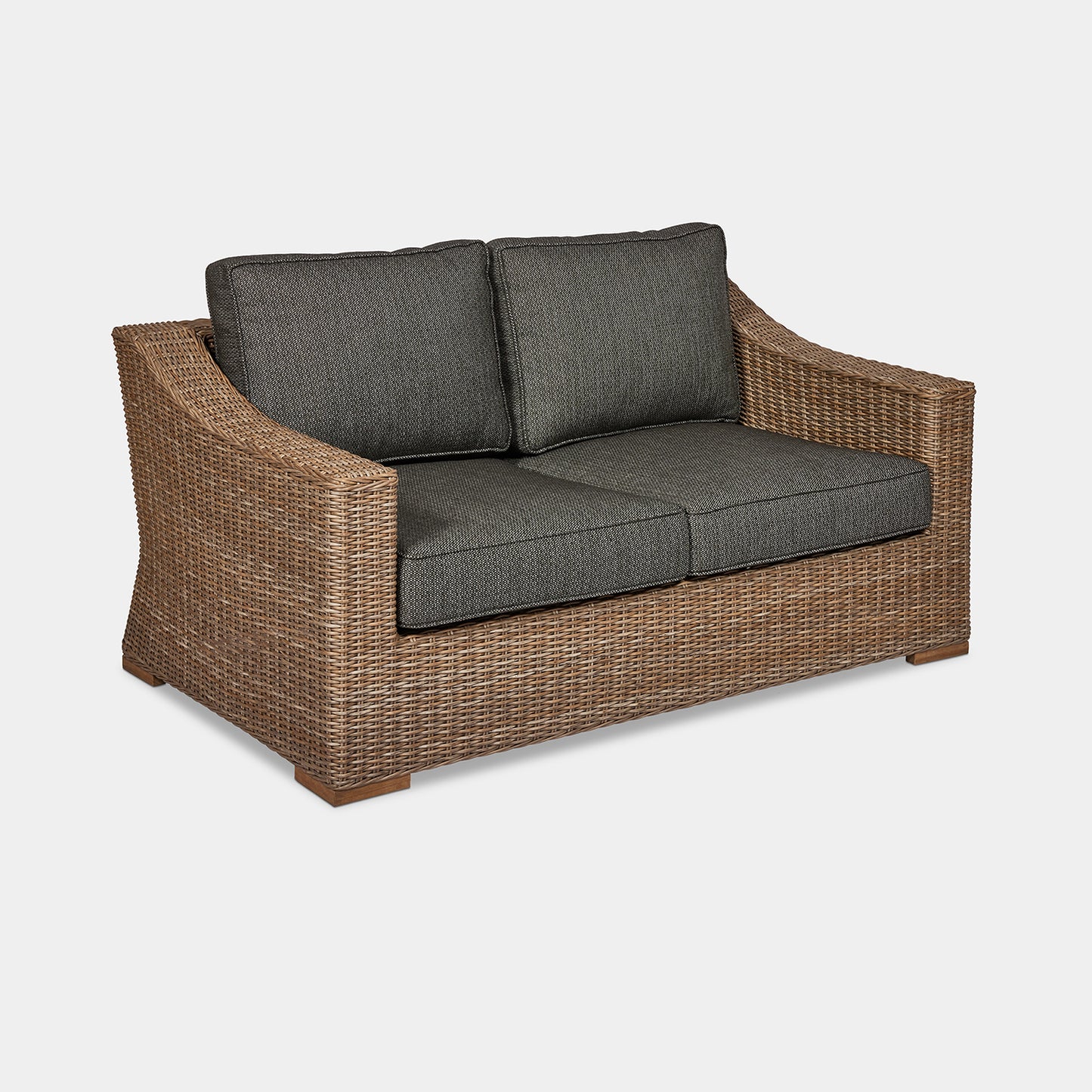 monaco 2 seater wicker outdoor lounge