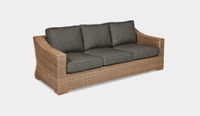 Load image into Gallery viewer, 3 seater outdoor lounge wicker
