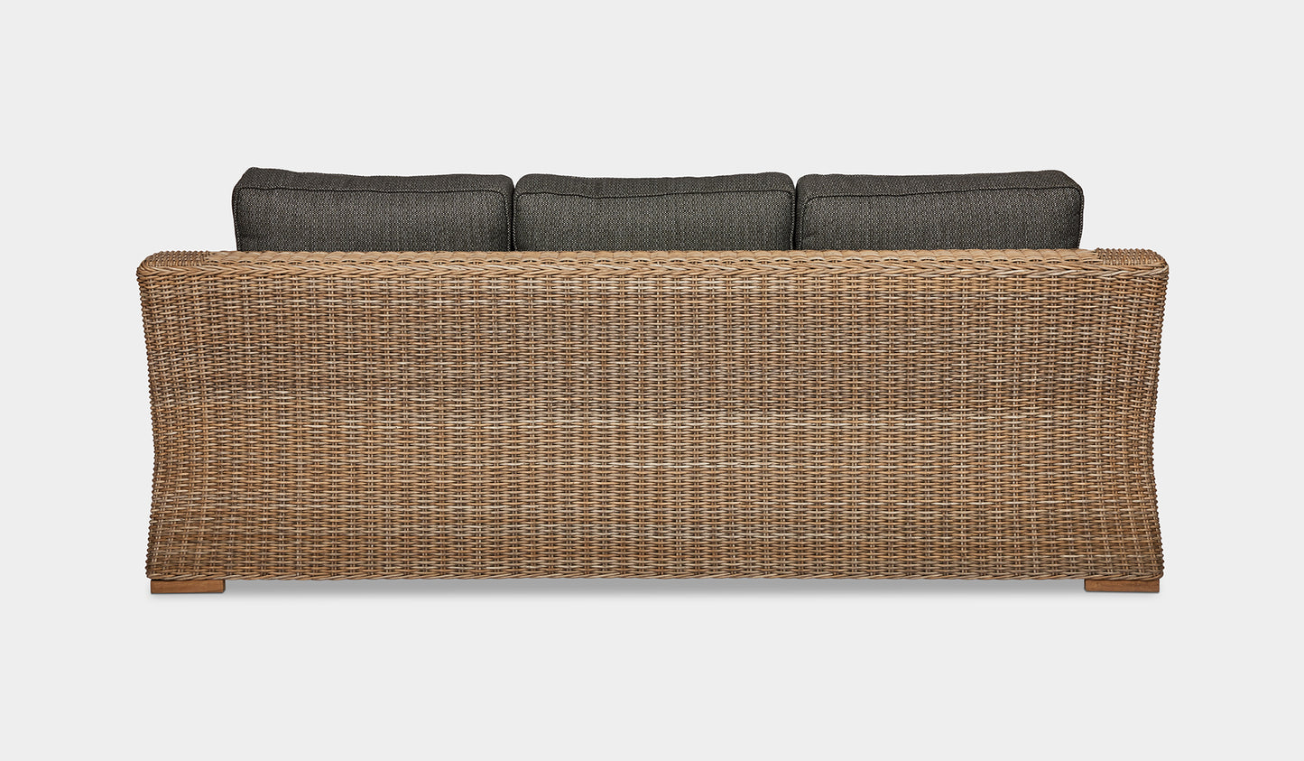 3 seat wicker outdoor sofa