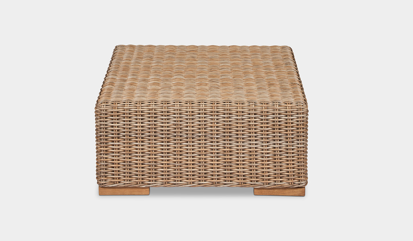 wicker ottoman 