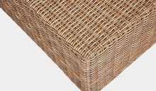Load image into Gallery viewer, wicker outdoor ottoman natural