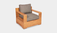 Load image into Gallery viewer, dark grey fontelina cushion on monte 1 seater