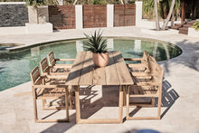 Load image into Gallery viewer, mykonos 7 piece teak outdoor dining setting
