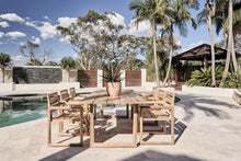 Load image into Gallery viewer, Mykonos Outdoor Dining Setting in Teak 240cm