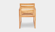 Load image into Gallery viewer, teak outdoor dining chair