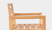 Load image into Gallery viewer, outdoor arm ski chair shape in teak