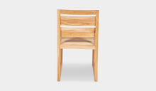 Load image into Gallery viewer, teak outdoor dining chair no arms