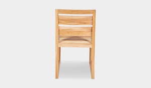 teak outdoor dining chair no arms