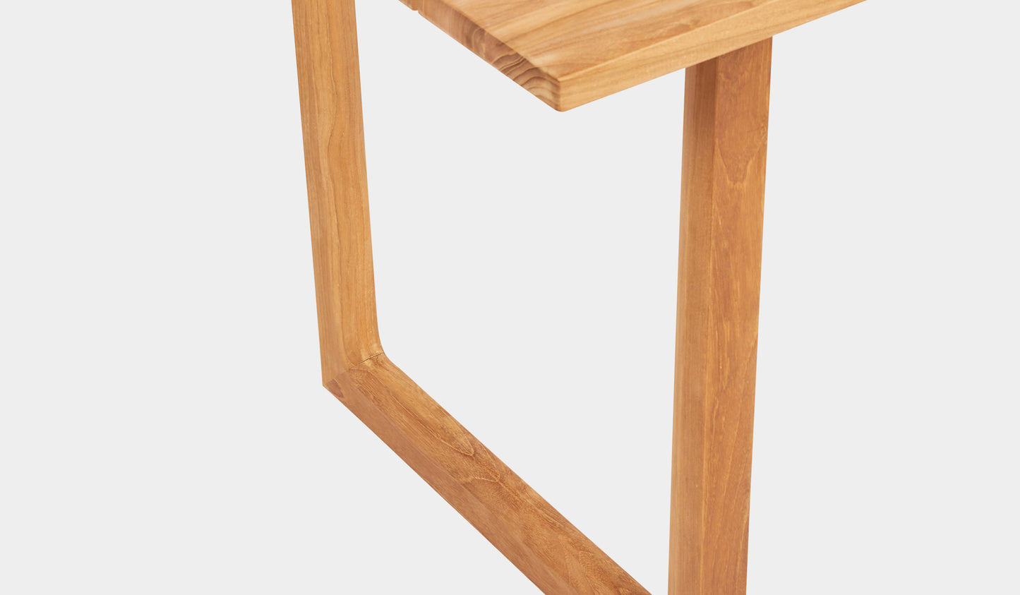 teak outdoor dining table u shape leg