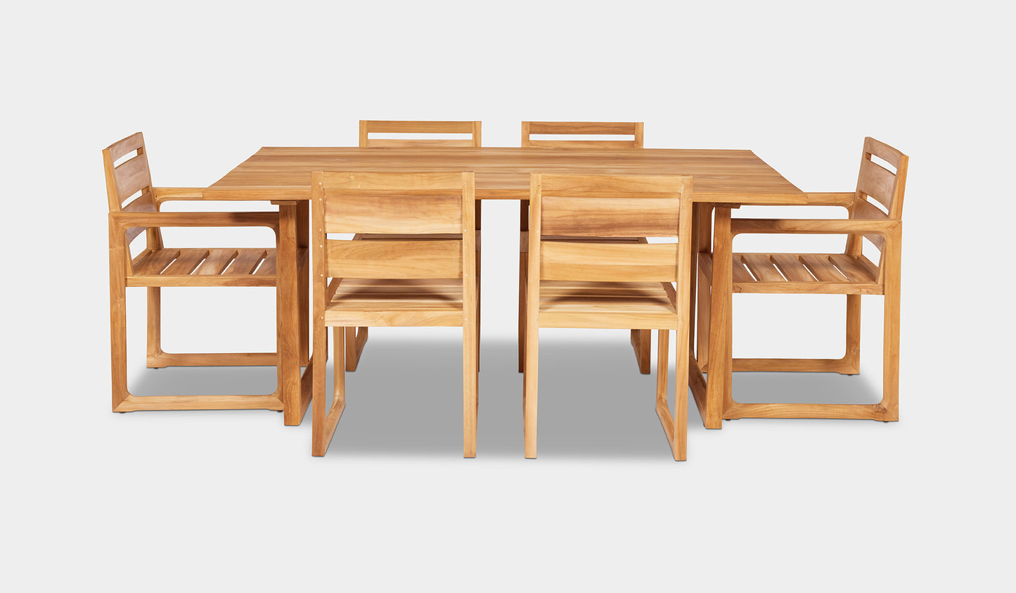 teak outdoor dining setting 6 seater