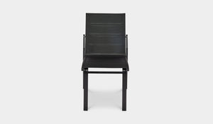 black aluminum outdoor side chair woodbury