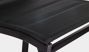 black aluminum chair outdoor