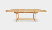 Load image into Gallery viewer, oval teak extension table 200-300cm