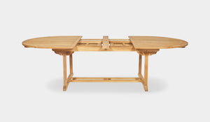 oval teak extension table 12 seater