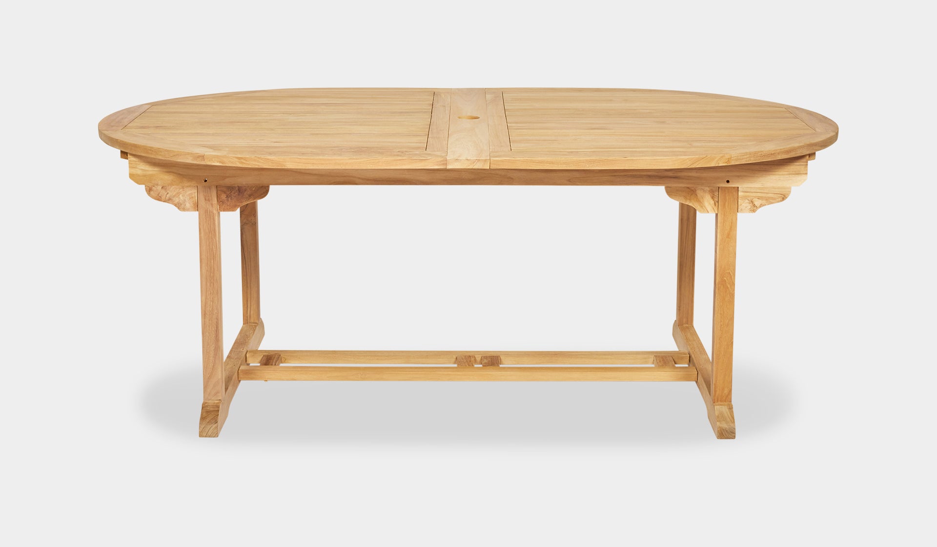 oval teak extension table 8 seater