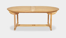 Load image into Gallery viewer, oval teak extension table 8 seater