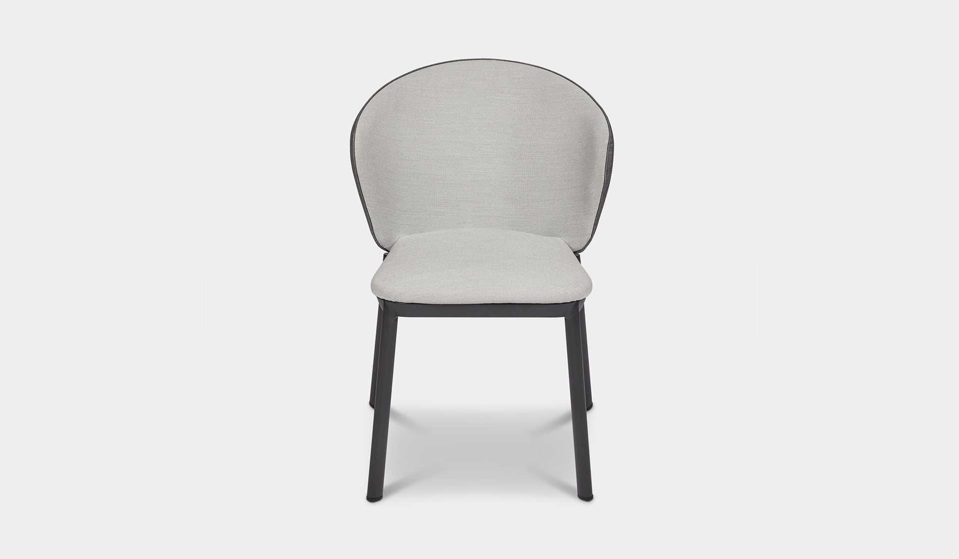 charcoal outdoor fabric dining chair