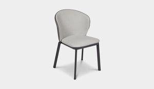 fabric outdoor dining chair charcoal