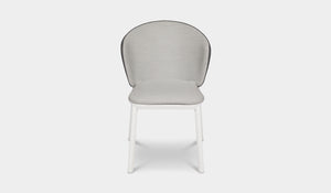 outdoor fabric chair white leg