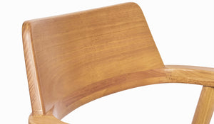 timber curvy back dining chair