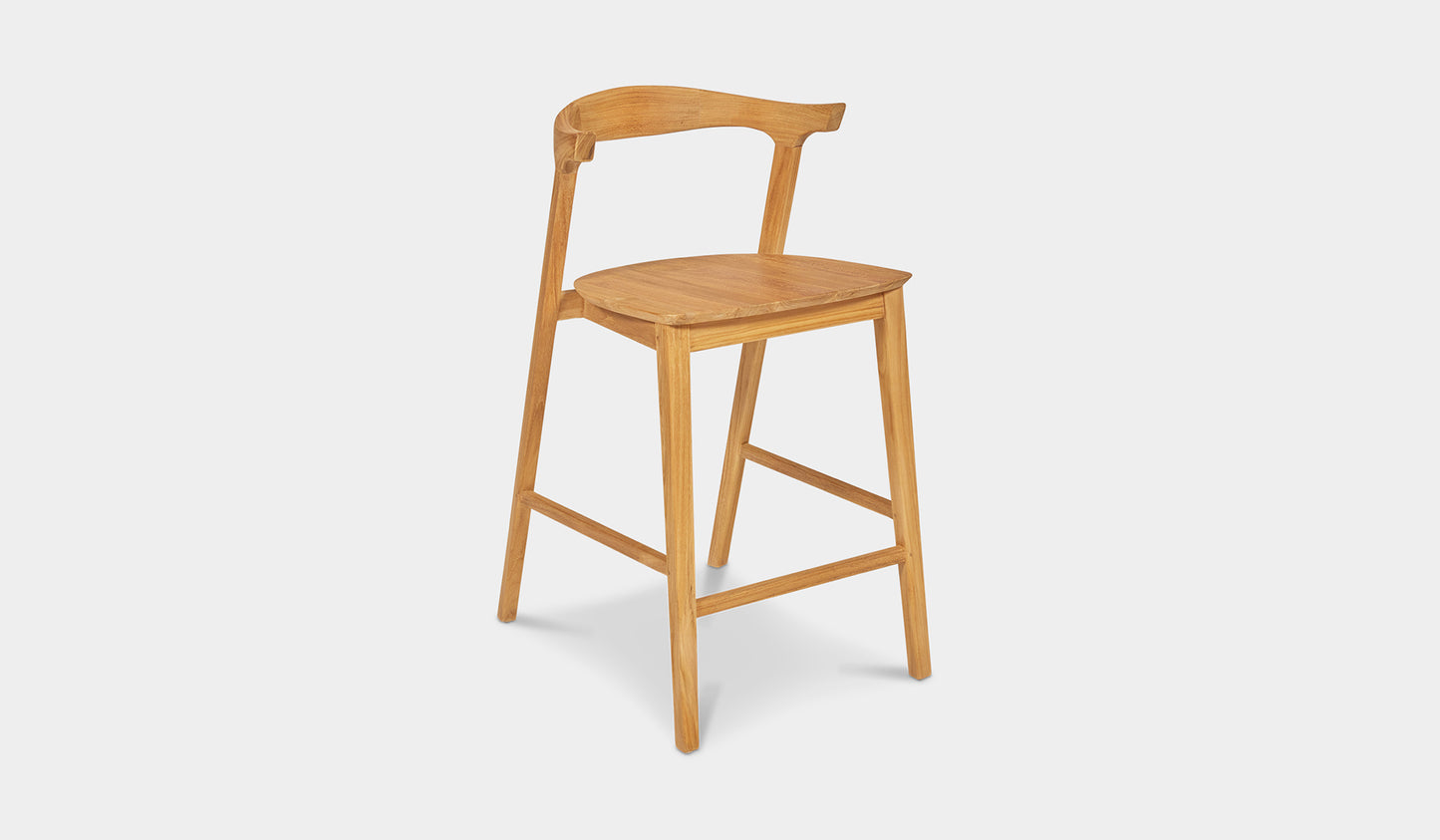 rio teak counter stool indoor