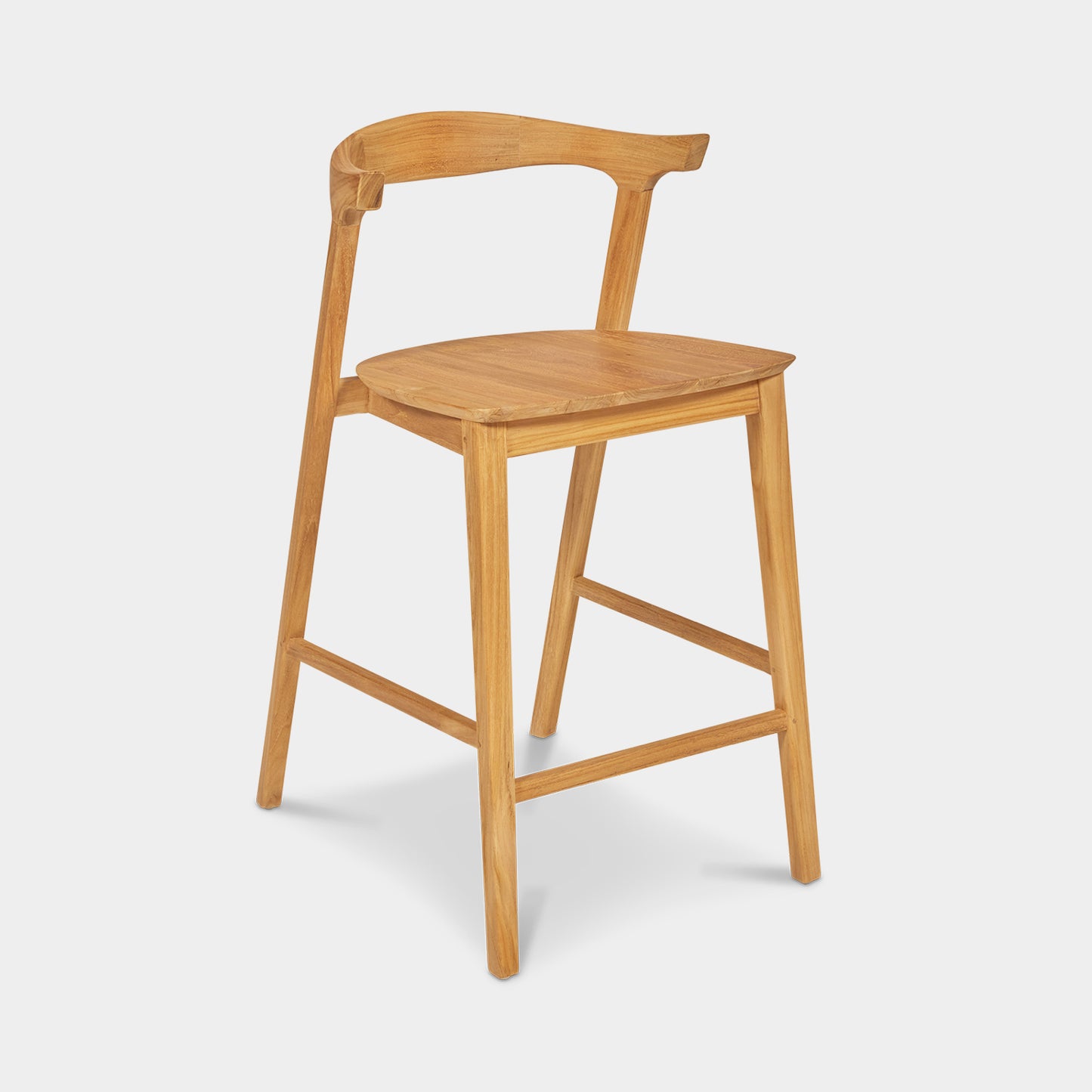 rio teak counter stool indoor