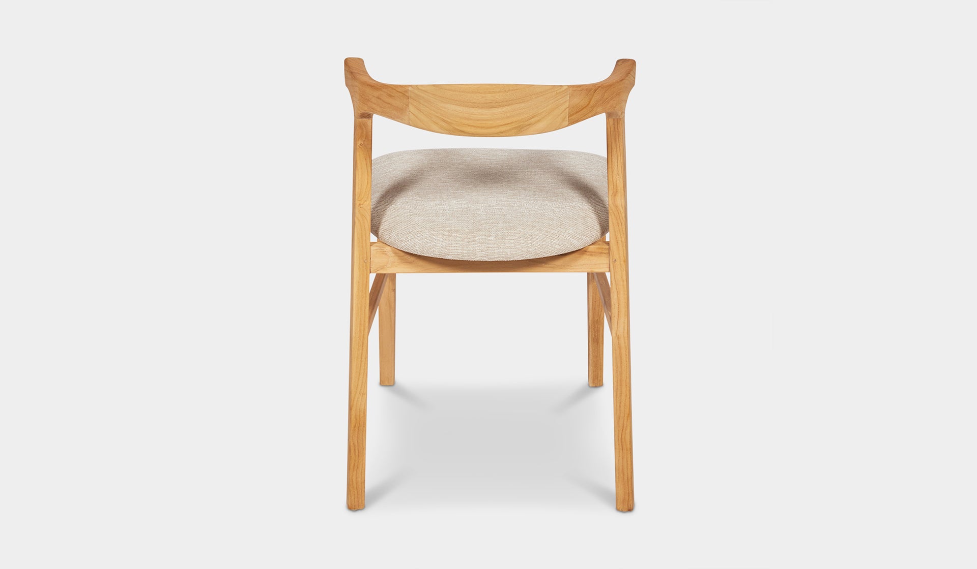 rio indoor teak dining chair with fabric