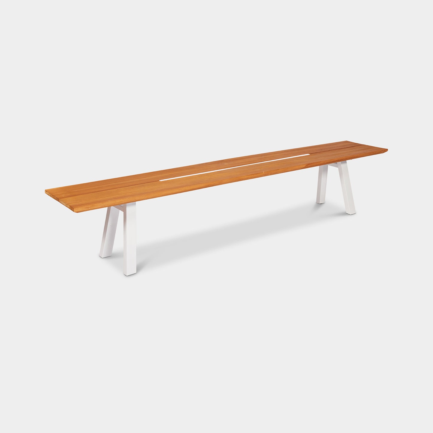 rockdale bench 2m white