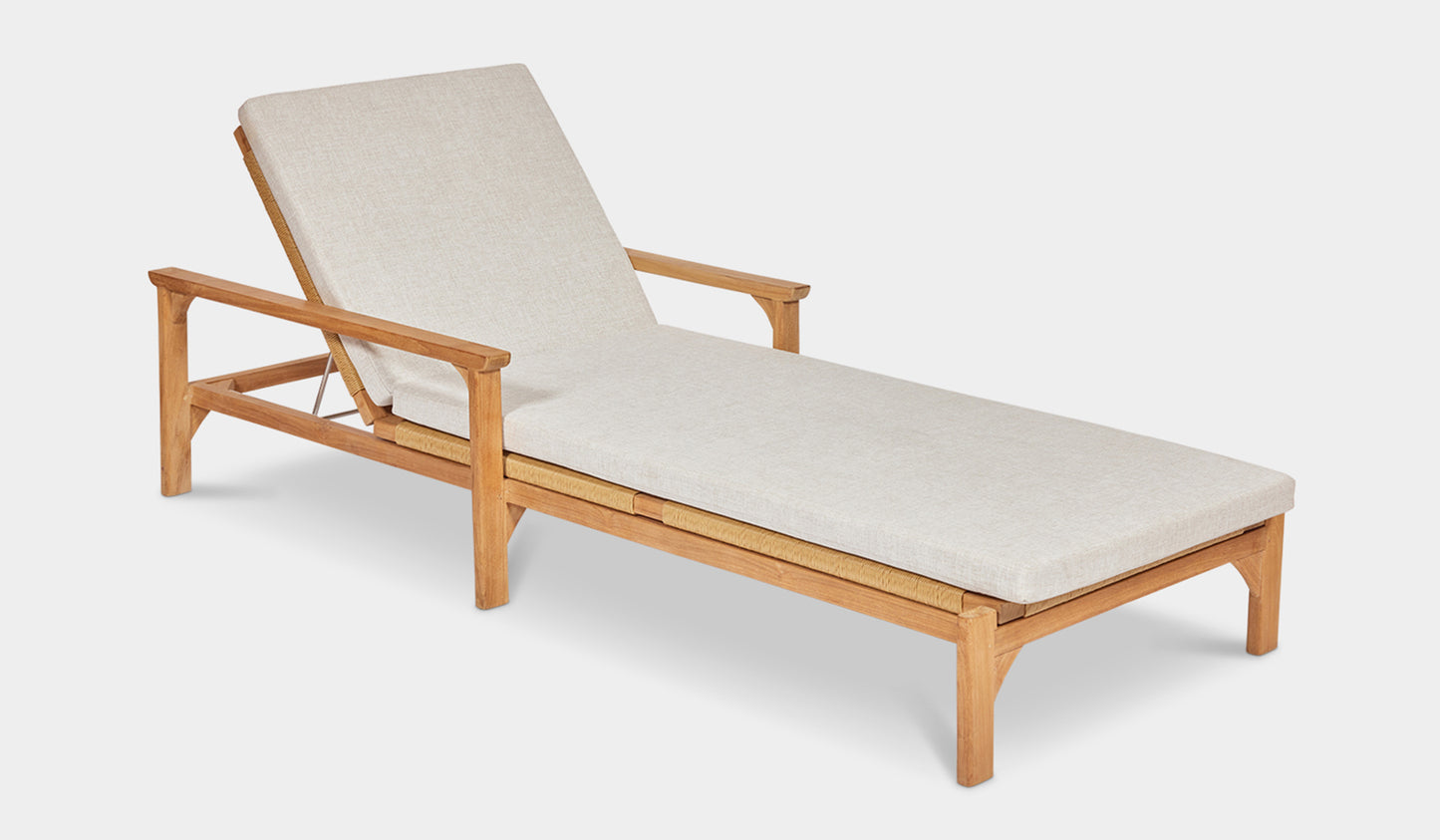 Saint Tropez Teak Sun Lounger 