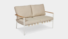 Load image into Gallery viewer, Santiago 2 Seater Outdoor sofa rope aluminium and teak