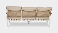 Load image into Gallery viewer, Santiago 3 Seater Outdoor sofa rope aluminium and teak