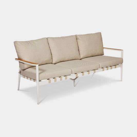 Santiago 3 Seater Outdoor sofa rope aluminium and teak