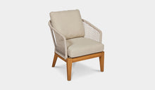 Load image into Gallery viewer, Santorini Rope 1 Seater Sofa with Teak Base