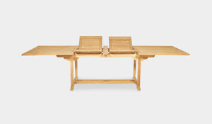 teak double extension table 200cm-300cm