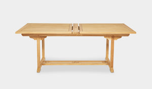 teak table 200cm that extends