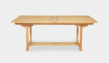 Load image into Gallery viewer, teak table extendable 