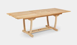teak outdoor extension table