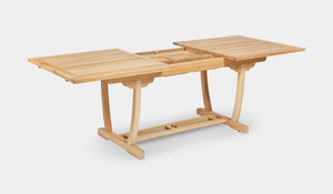 teak outdoor extension table