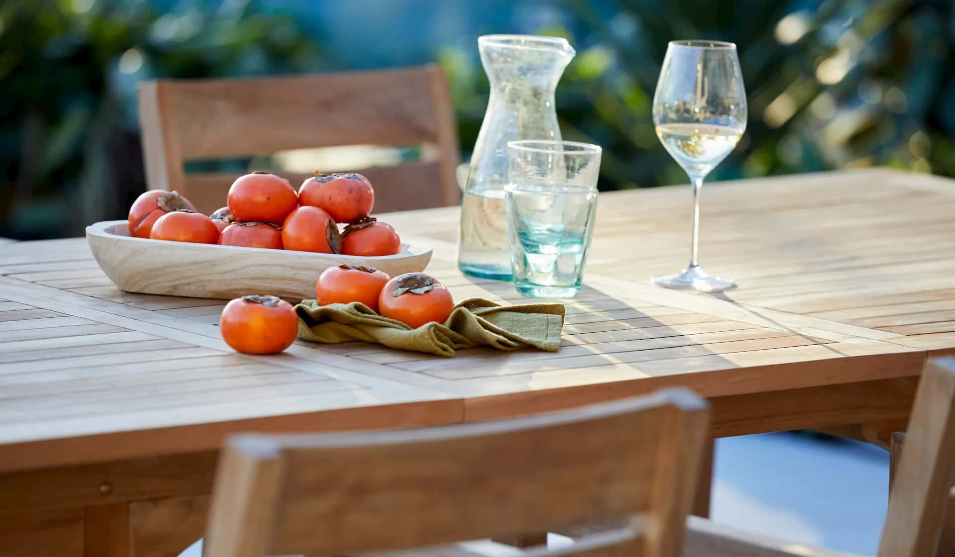 teak outdoor extension table