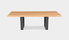 Load image into Gallery viewer, messmate indoor dining table with metal U shape legs