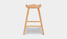 Load image into Gallery viewer, teak curvy undercover counter stool
