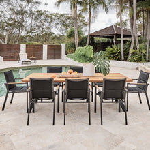 Load image into Gallery viewer, rockdale outdoor setting in teak and aluminium 9 piece