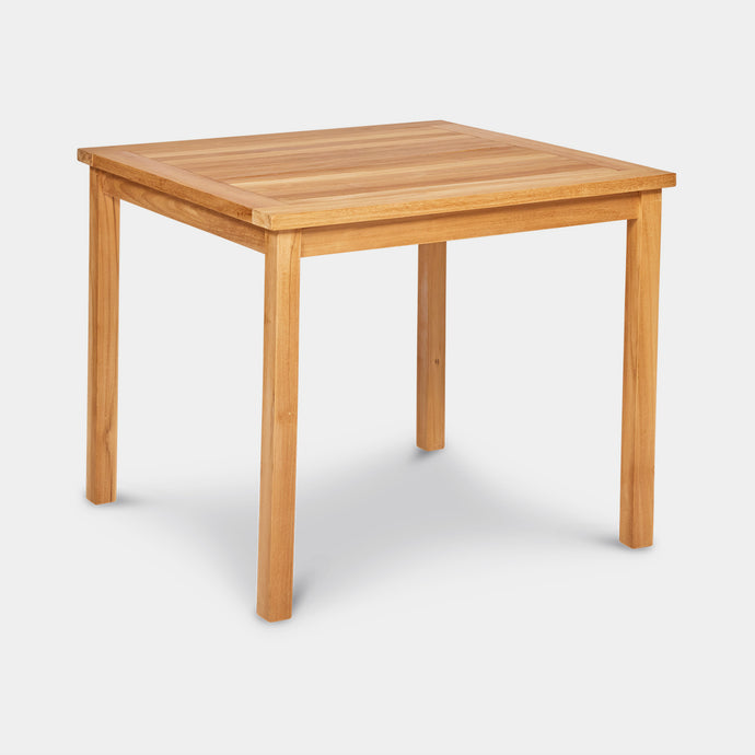 Square Bistro Teak Outdoor Dining Table 1