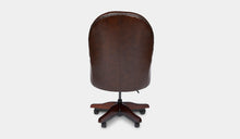 Load image into Gallery viewer, Chesterfield-Leather-Presidents-Swivel-Office-Chair-r5