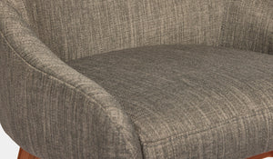 grey fabric collaroy dining chair
