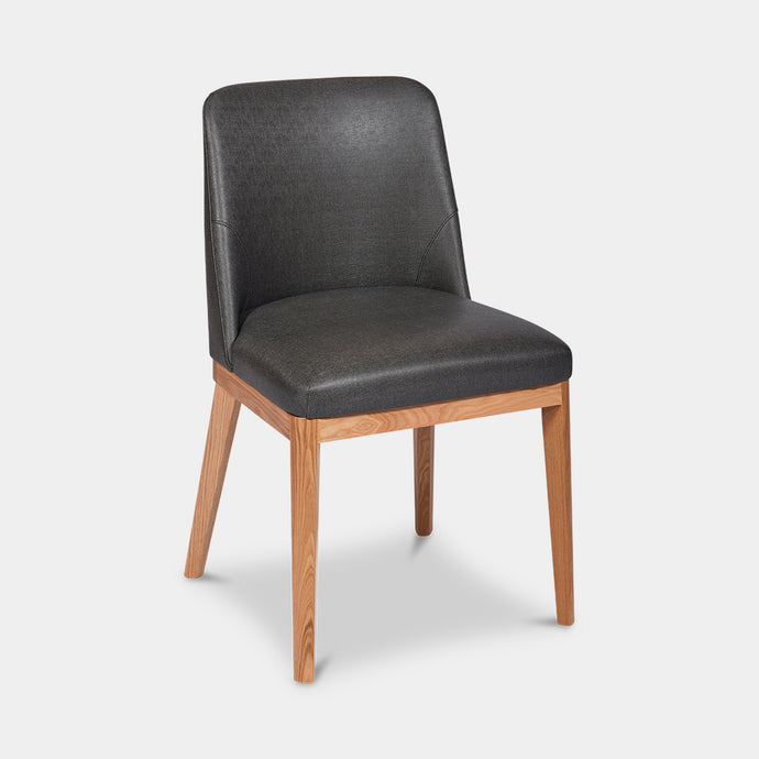 Copley Indoor Dining Chair Charcoal Vinyl 1